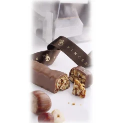 Vincente Delicacies Sweets-- Crunchy Nougat Pieces with Sicilian Hazelnuts and Covered with Pure Milk Chocolate - Matador Crystal Box - Avvenice