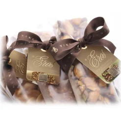 Vincente Delicacies Sweets-- Crunchy Nougat Bar with Sicilian Hazelnuts - Eros - Opal Ribbon Flow-Pack - Avvenice