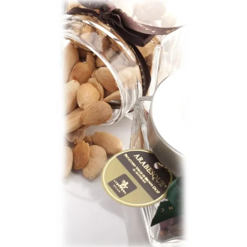 Vincente Delicacies Fruits-- Lightly Toasted Sicilian Almonds - Arabesque - Dried Fruits in Ribbon Box - Avvenice