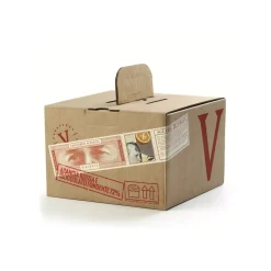 Vincente Delicacies Sweets-- Lo Scrittore - Artisan Panettone with Dark Chocolate and Red Orange - Sicilian Looks - Box - Avvenice