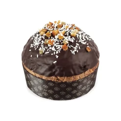 Vincente Delicacies Sweets-- Lo Scrittore - Artisan Panettone with Dark Chocolate and Red Orange - Sicilian Looks - Box - Avvenice