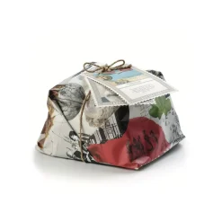 Vincente Delicacies Sweets-- Luigi Pirandello - Artisan Panettone with Figs, Malvasia, Raisins and Nuts - Sicilian Looks - Hand Wrapped - Avvenice