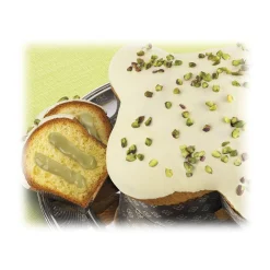 Vincente Delicacies Sweets-- Normanna - Artisan Easter Dove - White Chocolate and Pistacchio of Sicilia Bronte Cream - Fastuca Line - Avvenice