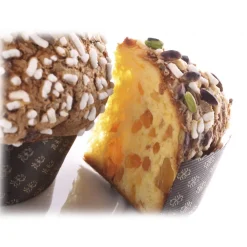 Vincente Delicacies Sweets-- Panettone with Sicilian Pistachio, Peach and Chocolate - Printemps - Hand Wrapped Artisan - Avvenice