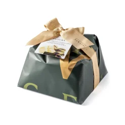 Vincente Delicacies Sweets-- Panettone Covered with White Chocolate with Sicilian Pistachio - Fastuka - Hand Wrapped Artisan - Avvenice