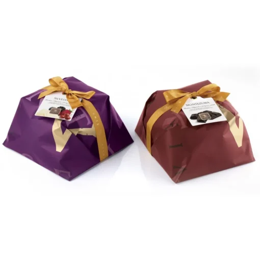 Vincente Delicacies Sweets-- Panettone Coated with White Chocolate with Wild Fruits - Silvestre - Hand Wrapped Artisan - Avvenice