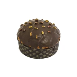 Vincente Delicacies Sweets-- Panettone with Candied Strawberry - Extra Dark Chocolate - Pistachios - Bouquet - Hand Wrapped Artisan - Avvenice