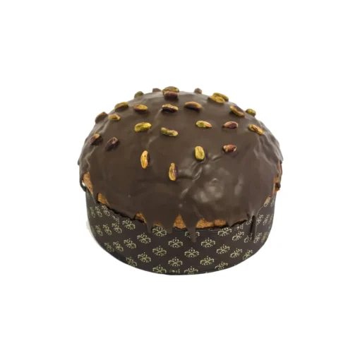 Vincente Delicacies Sweets-- Panettone with Candied Strawberry - Extra Dark Chocolate - Pistachios - Bouquet - Hand Wrapped Artisan - Avvenice