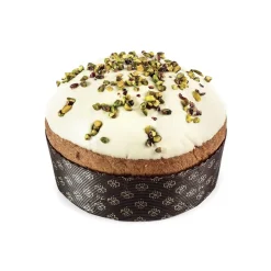 Vincente Delicacies Sweets-- Sant'Agata - Artisan Panettone with White Chocolate and Pistachio - Sicilian Looks - Box - Avvenice