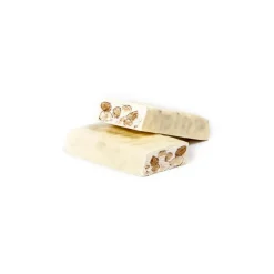 Vincente Delicacies Sweets-- Soft Nougat Bar with Sicilian Almonds and Covered with Fine White Chocolate - Opal Box - Avvenice