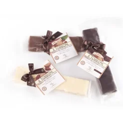 Vincente Delicacies Sweets-- Soft Nougat Bar with Sicilian Almonds and Covered with Fine White Chocolate - Opal Box - Avvenice