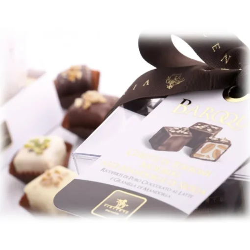 Vincente Delicacies Sweets-- Soft Nougat Pieces with Sicilian Almond and Coated with Fine White Chocolate - Baroque - Avvenice
