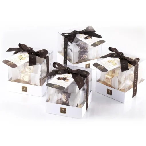 Vincente Delicacies Sweets-- Soft Nougat Pieces with Sicilian Almond and Coated with Fine White Chocolate - Baroque - Avvenice