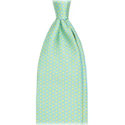 Viola Milano Ties & Bow Ties-- Artisan Square Selftipped Italian Silk Tie - Sun - Handmade in Italy - Luxury Exclusive Collection - Avvenice