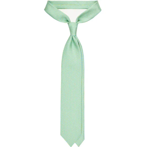 Viola Milano Ties & Bow Ties-- Artisan Square Selftipped Italian Silk Tie - Sun - Handmade in Italy - Luxury Exclusive Collection - Avvenice
