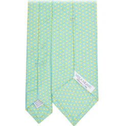 Viola Milano Ties & Bow Ties-- Artisan Square Selftipped Italian Silk Tie - Sun - Handmade in Italy - Luxury Exclusive Collection - Avvenice