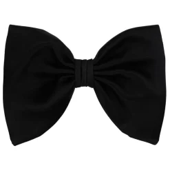 Viola Milano Ties & Bow Ties-- Black Masion Milano Ready-Tie Grosgrain Bow-Tie - Handmade in Italy - Luxury Exclusive Collection - Avvenice