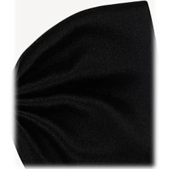 Viola Milano Ties & Bow Ties-- Black Masion Milano Ready-Tie Grosgrain Bow-Tie - Handmade in Italy - Luxury Exclusive Collection - Avvenice