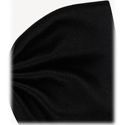 Viola Milano Ties & Bow Ties-- Black Masion Milano Ready-Tie Grosgrain Bow-Tie - Handmade in Italy - Luxury Exclusive Collection - Avvenice