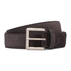 Viola Milano Belts-- Classic Italian Suede Belt - Grey - Handmade in Italy - Luxury Exclusive Collection - Avvenice