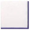 Viola Milano Ties & Bow Ties-- Classic Linen Pocket Square - Purple - Handmade in Italy - Luxury Exclusive Collection - Avvenice