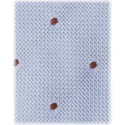 Viola Milano Ties & Bow Ties-- Classic Polka Dot 3-Fold Grenadine Tie - Light Blue/Brown - Handmade in Italy - Luxury Exclusive Collection - Avvenice
