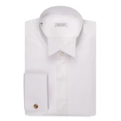 Viola Milano Shirts-- Cotton Dress Shirt - White - Handmade in Italy - Luxury Exclusive Collection - Avvenice