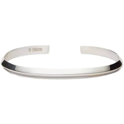 Viola Milano Bracelets-- Cristal Shape Sterling Silver Bangle - Handmade in Italy - Luxury Exclusive Collection - Avvenice
