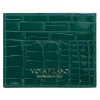 Viola Milano Wallets-- Crocodile Credit Card Holder - Green - Handmade in Italy - Luxury Exclusive Collection - Avvenice