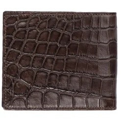 Viola Milano Wallets-- Crocodile Slim Wallet - Brown - Handmade in Italy - Luxury Exclusive Collection - Avvenice