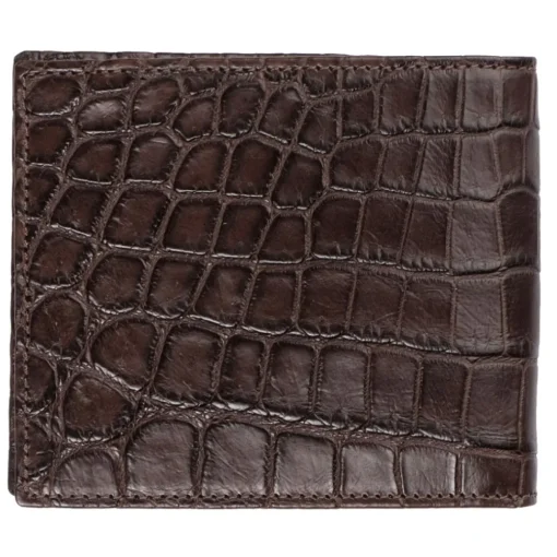 Viola Milano Wallets-- Crocodile Slim Wallet - Brown - Handmade in Italy - Luxury Exclusive Collection - Avvenice