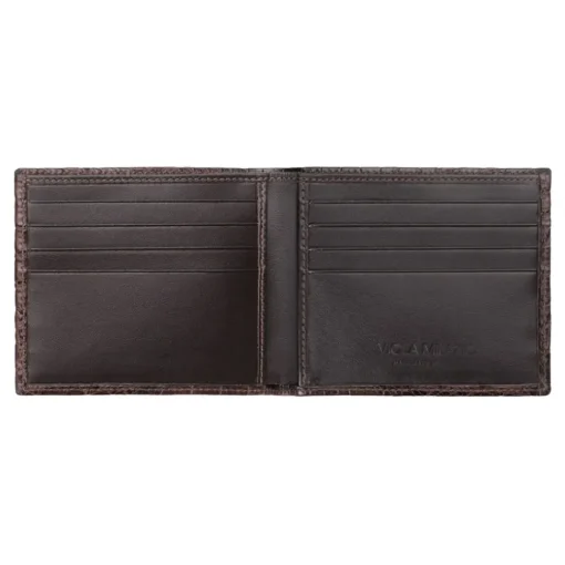 Viola Milano Wallets-- Crocodile Slim Wallet - Brown - Handmade in Italy - Luxury Exclusive Collection - Avvenice