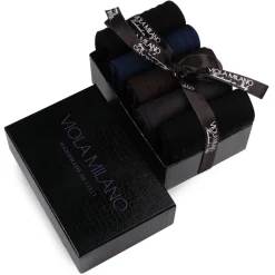 Viola Milano Accessories-- Essential Filo Scozia Socks Package - Handmade in Italy - Luxury Exclusive Collection - Avvenice