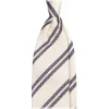Viola Milano Ties & Bow Ties-- Fina Stripe 3-Fold Grenadine Tie - Pale Lemon Mix - Handmade in Italy - Luxury Exclusive Collection - Avvenice