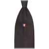 Viola Milano Ties & Bow Ties-- France Flag Handrolled Woven Silk Jacquard Tie - Navy - Handmade in Italy - Luxury Exclusive Collection - Avvenice