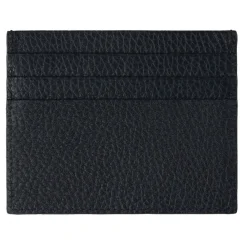 Viola Milano Wallets-- Grain Leather Credit Card Holder - Navy - Handmade in Italy - Luxury Exclusive Collection - Avvenice
