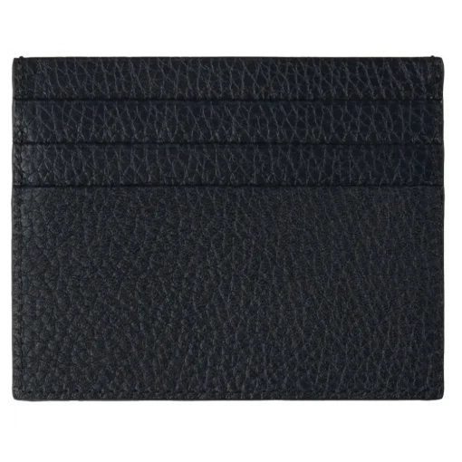 Viola Milano Wallets-- Grain Leather Credit Card Holder - Navy - Handmade in Italy - Luxury Exclusive Collection - Avvenice