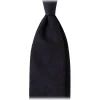 Viola Milano Ties & Bow Ties-- Grenadine Garza Fina 7-Fold Unlined Tie - Navy - Handmade in Italy - Luxury Exclusive Collection - Avvenice