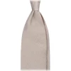 Viola Milano Ties & Bow Ties-- Grenadine Garza Fina Unlined Tie - Ivory - Handmade in Italy - Luxury Exclusive Collection - Avvenice
