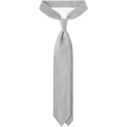 Viola Milano Ties & Bow Ties-- Grenadine Garza Grossa Unlined Tie - Ice - Handmade in Italy - Luxury Exclusive Collection - Avvenice