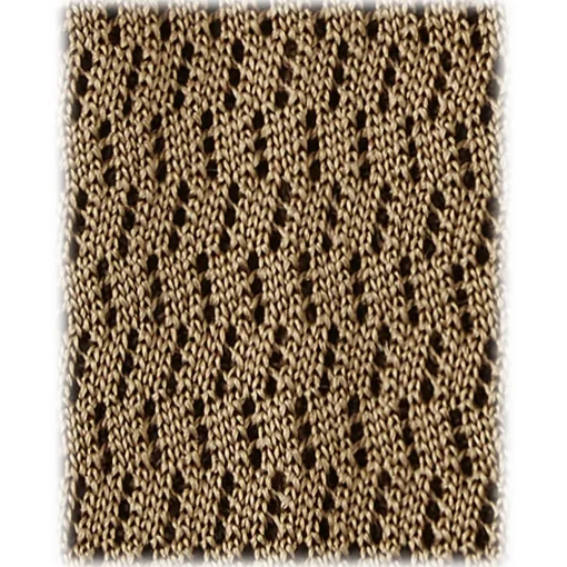 Viola Milano Ties & Bow Ties-- Knitted Zig Zag Pattern Silk Tie - Taupe - Handmade in Italy - Luxury Exclusive Collection - Avvenice