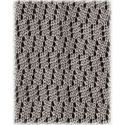 Viola Milano Ties & Bow Ties-- Knitted Zig Zag Pattern Silk Tie - Light Grey - Handmade in Italy - Luxury Exclusive Collection - Avvenice