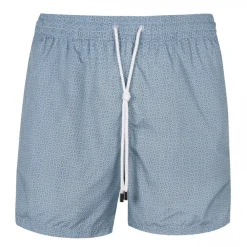 Viola Milano Swimwear-- Maillon Printed Swimtrunks - Mint Mix - Handmade in Italy - Luxury Exclusive Collection - Avvenice