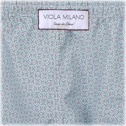 Viola Milano Swimwear-- Maillon Printed Swimtrunks - Mint Mix - Handmade in Italy - Luxury Exclusive Collection - Avvenice