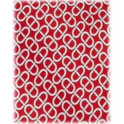 Viola Milano Ties & Bow Ties-- Maillon Selftipped Italian Silk Tie - Red/White - Handmade in Italy - Luxury Exclusive Collection - Avvenice