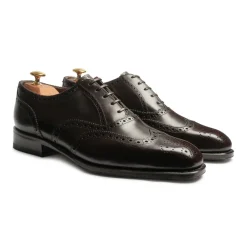 Viola Milano Shoes-- Milanese Goodyear Wingtip Oxford - Cognac - Handmade in Italy - Luxury Exclusive Collection - Avvenice