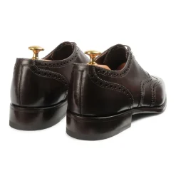Viola Milano Shoes-- Milanese Goodyear Wingtip Oxford - Cognac - Handmade in Italy - Luxury Exclusive Collection - Avvenice