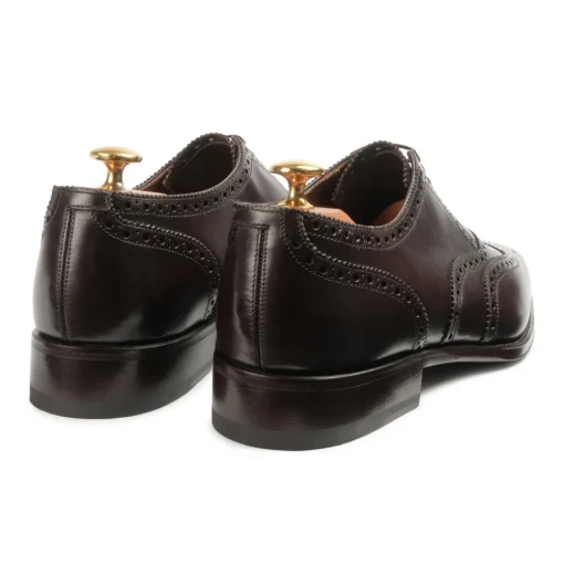 Viola Milano Shoes-- Milanese Goodyear Wingtip Oxford - Cognac - Handmade in Italy - Luxury Exclusive Collection - Avvenice