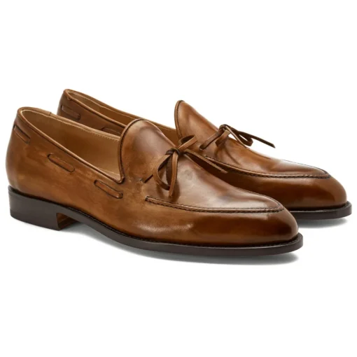 Viola Milano Shoes-- Milanese Handwelted String Loafer - Natural - Handmade in Italy - Luxury Exclusive Collection - Avvenice