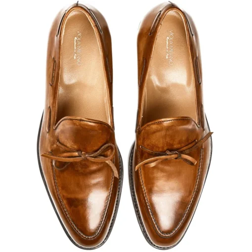 Viola Milano Shoes-- Milanese Handwelted String Loafer - Natural - Handmade in Italy - Luxury Exclusive Collection - Avvenice
